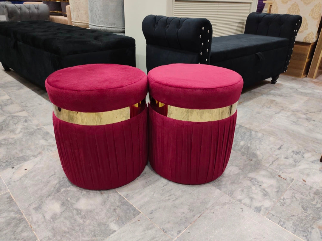 Ottoman poufs (pack of 2)