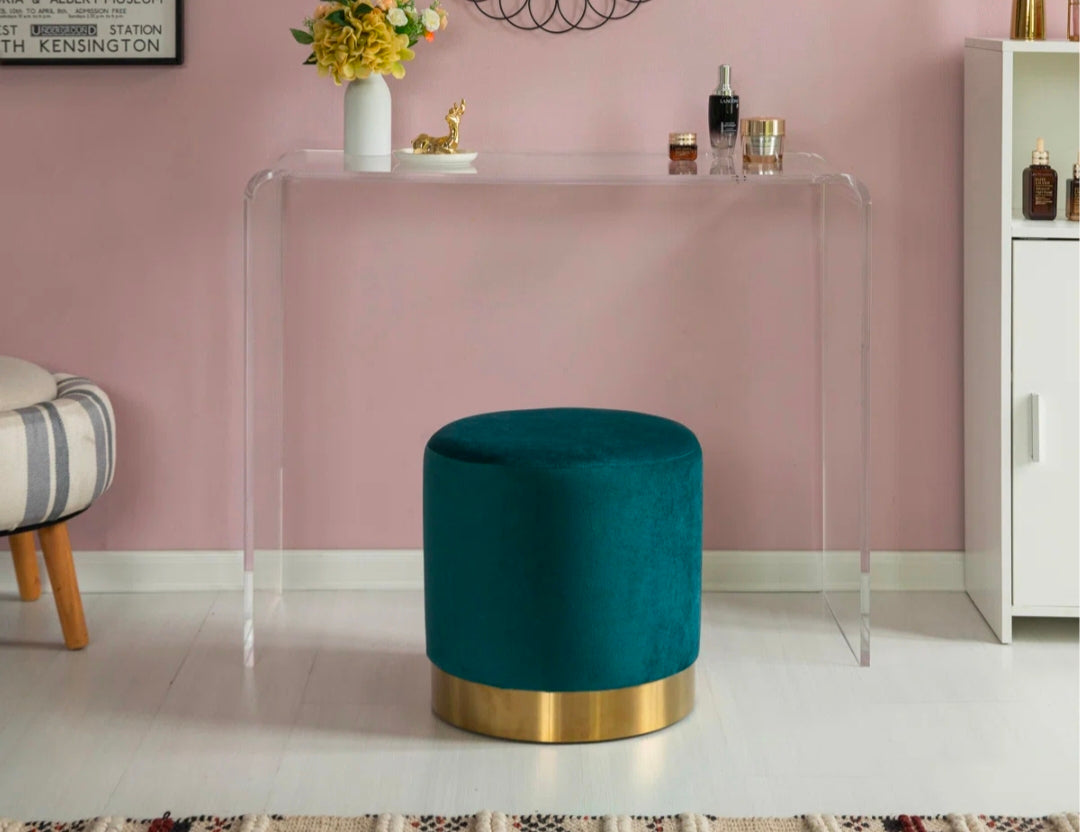 Ottoman poufs Brass base (Single)