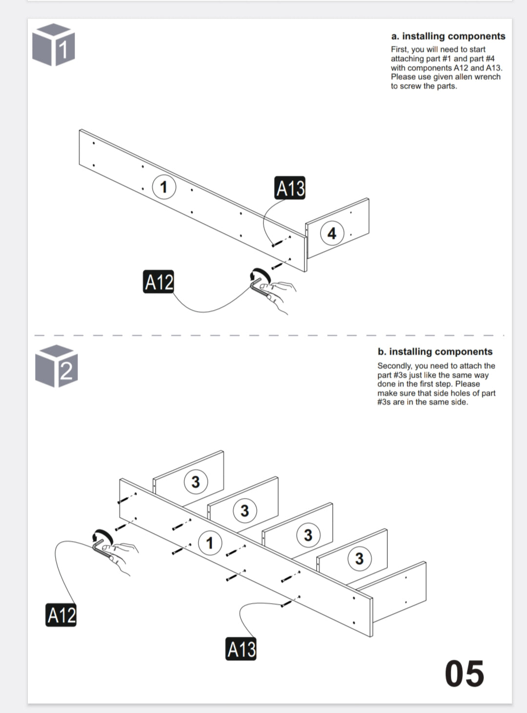 Multipurpose Corner Bookrack Wooden