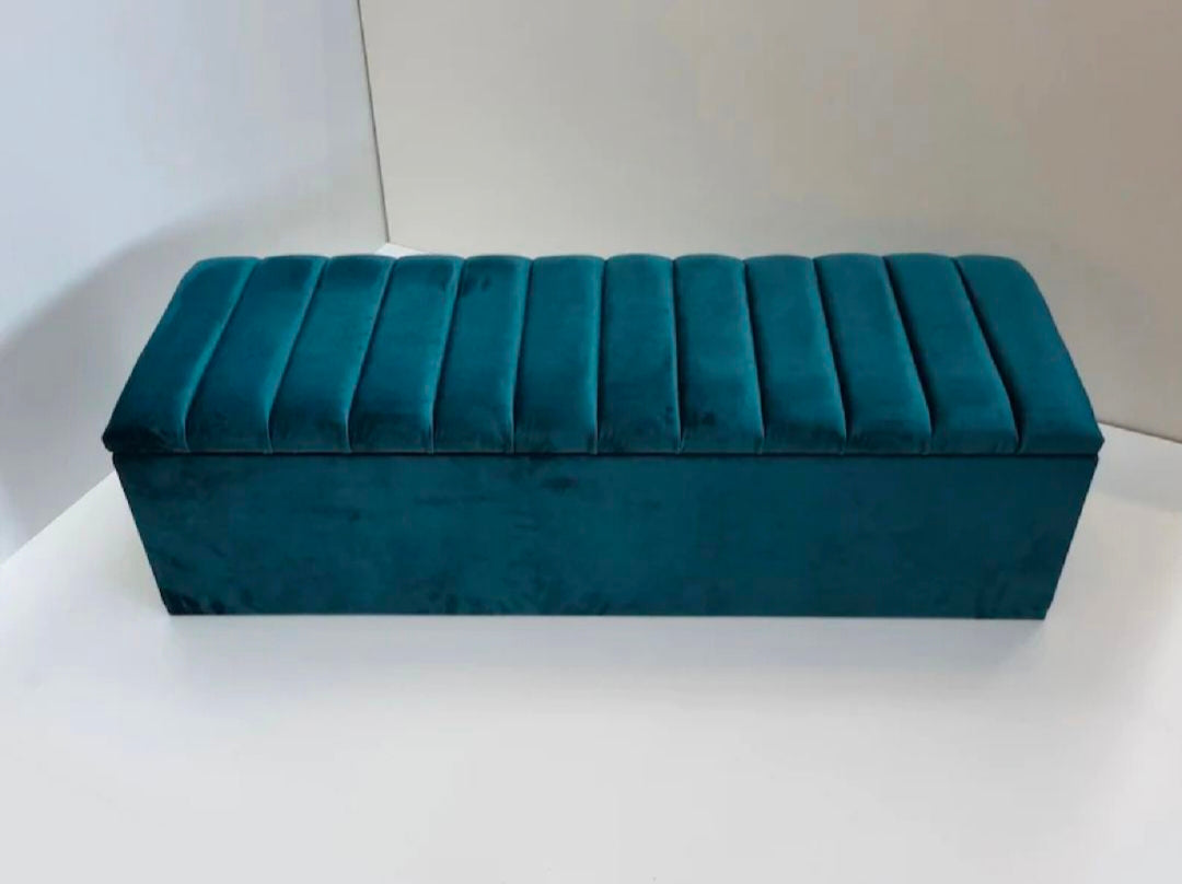 Wooden Ottoman Storage Puffy (topline)