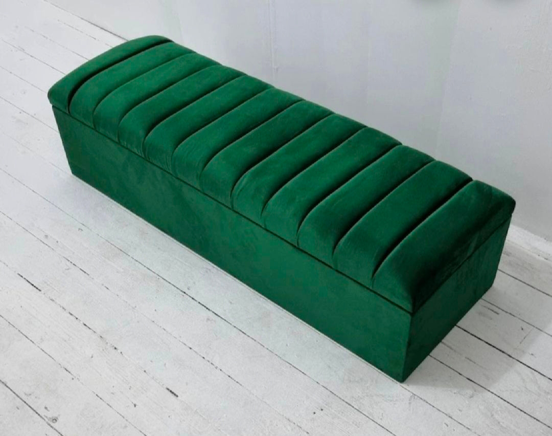 Wooden Ottoman Storage Puffy (topline)