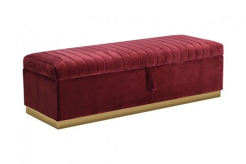 Storage Ottoman Brass Base