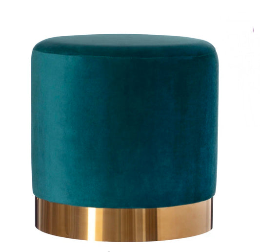 Ottoman poufs Brass base (Single)