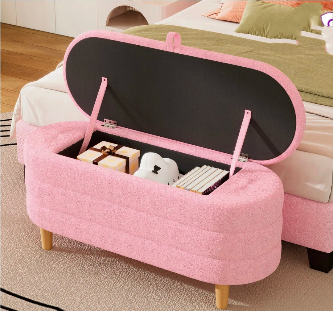 Storage Ottoman Towel Fabric