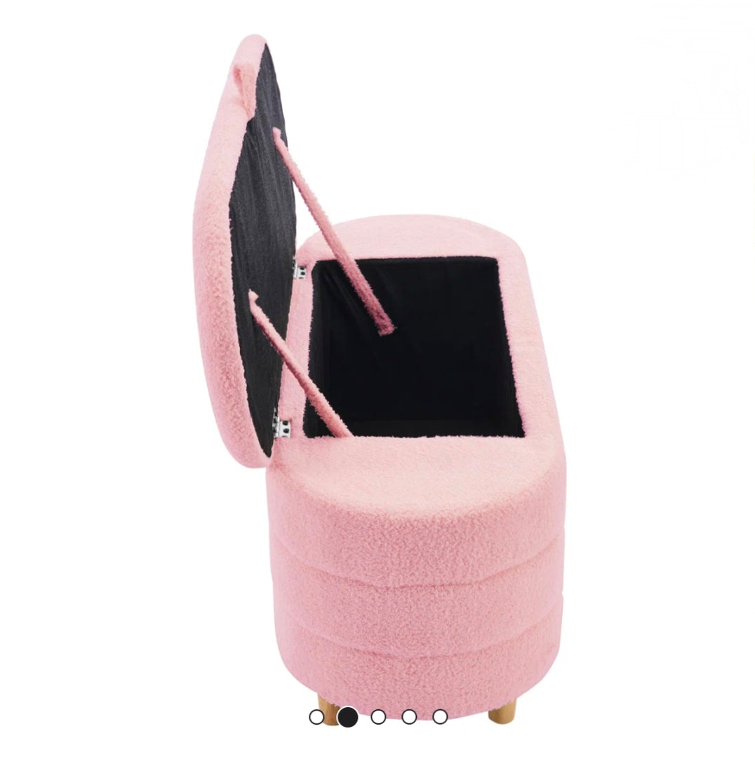 Storage Ottoman Towel Fabric