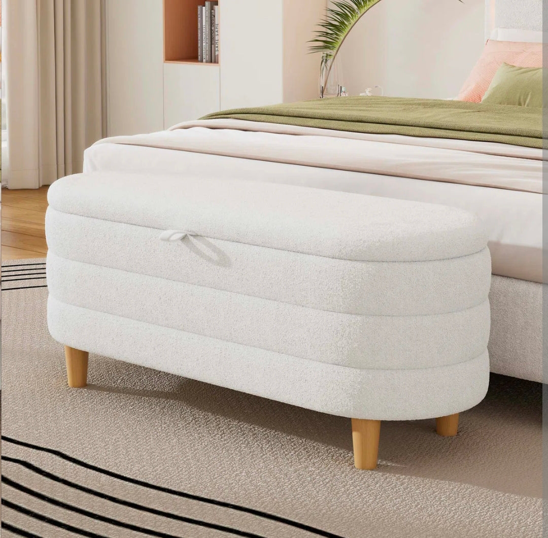 Storage Ottoman Towel Fabric
