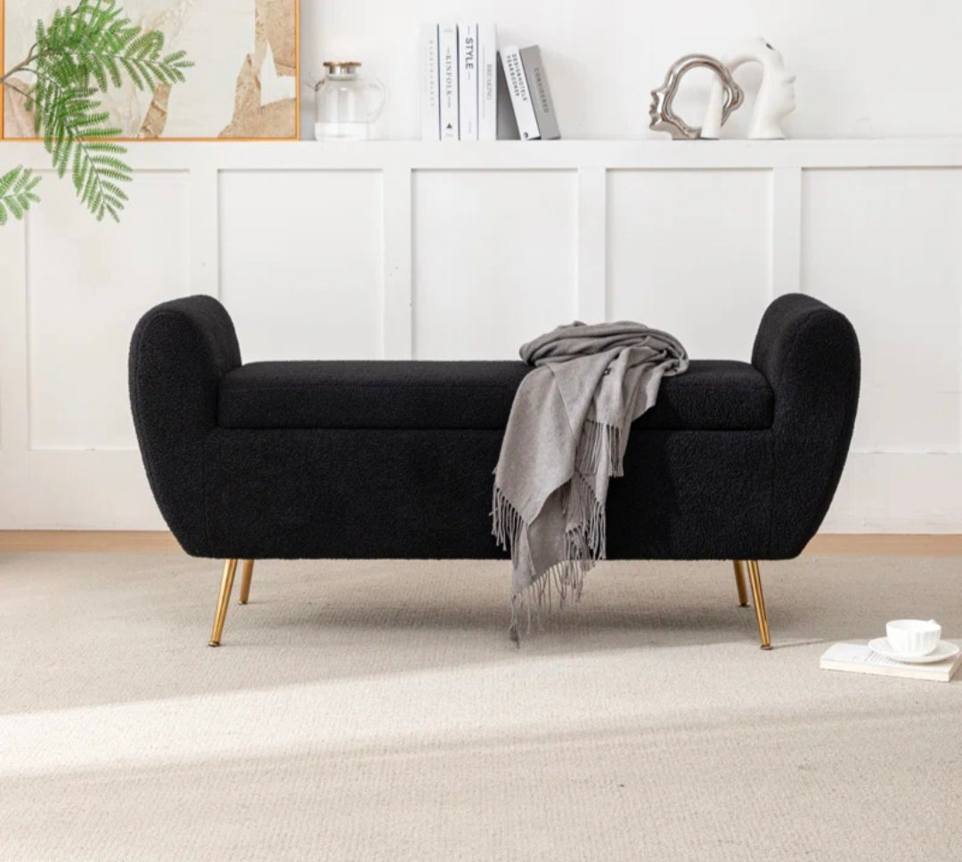 Upholstered Flip Top Storage (Towel Fabric)