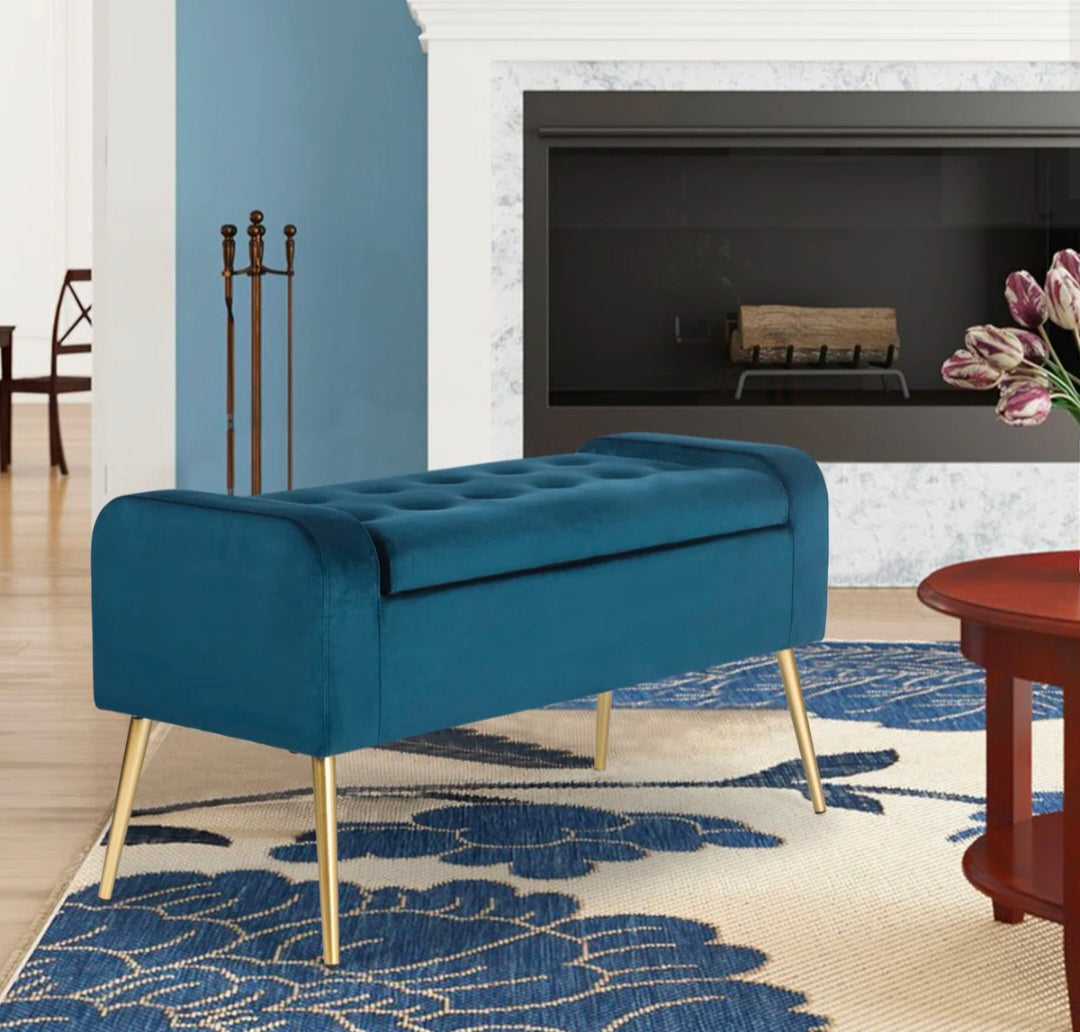 Upholstered Storage Puffy