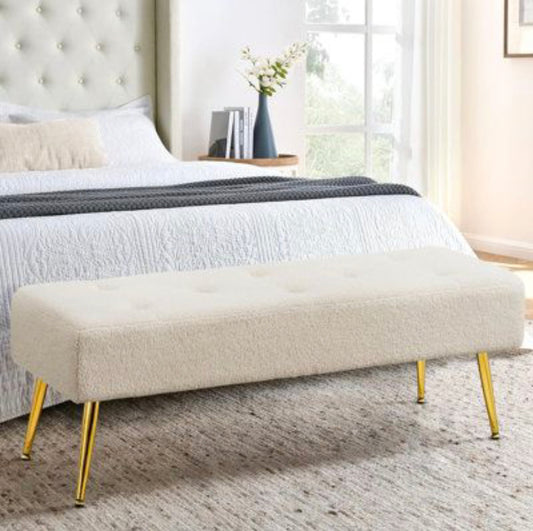 Ottoman puffy Boucle fabric