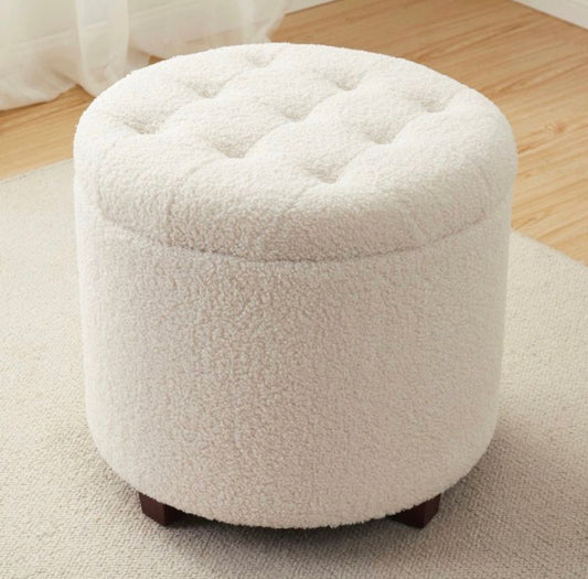 Ottoman Puffy boucle fabric