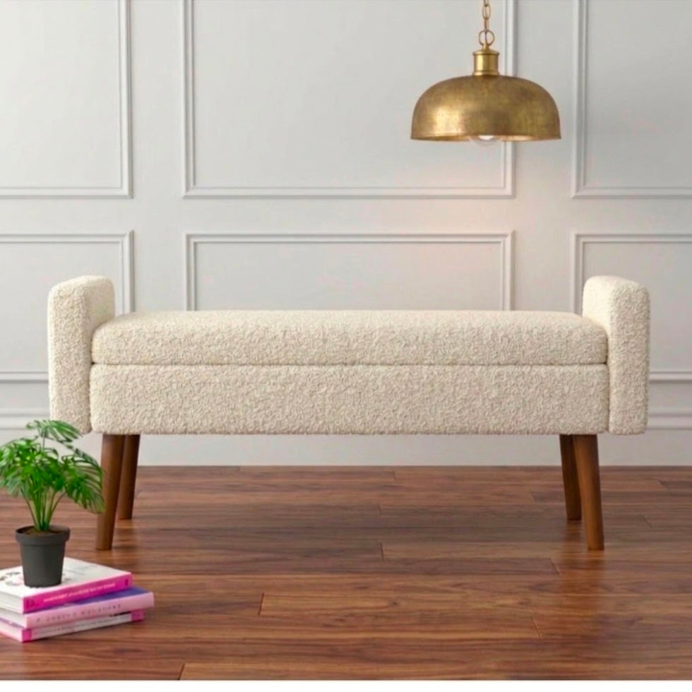 Flip Top Storage Arm (Boucle fabric)