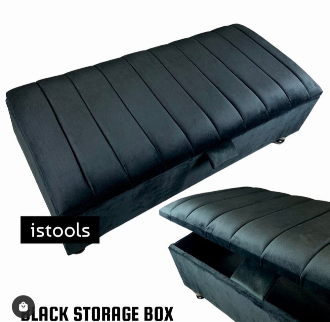 Wooden Ottoman Storage Puffy