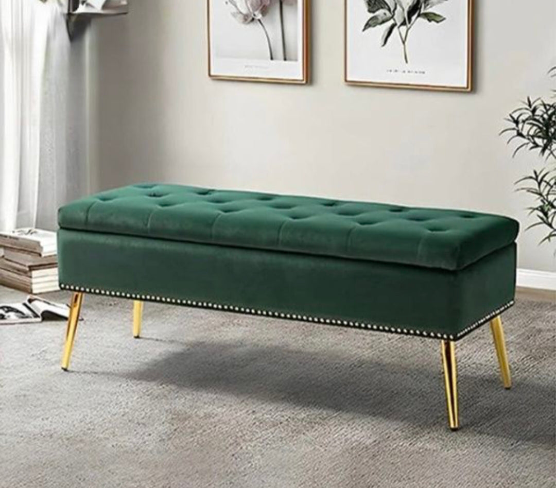 Storage Ottoman Setty Brass Legs