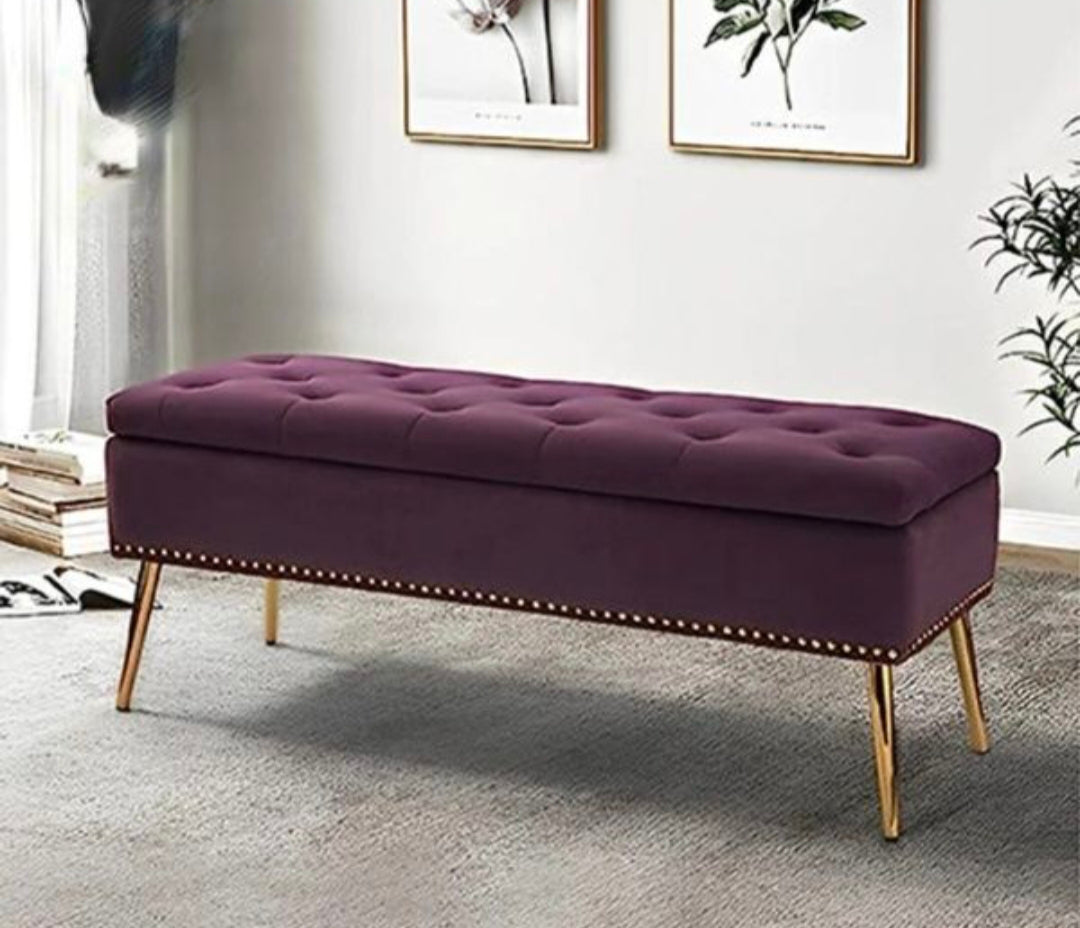 Storage Ottoman Setty Brass Legs