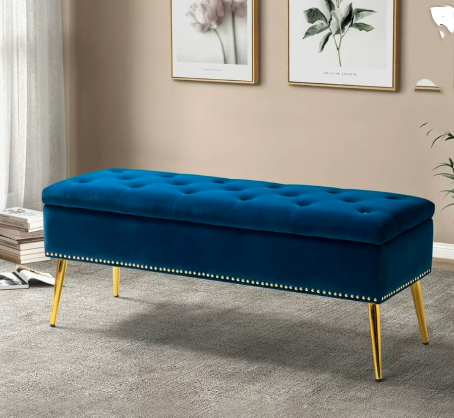 Storage Ottoman Setty Brass Legs